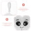 Craft Pendant White Plush Bag Accessory 1set 4
