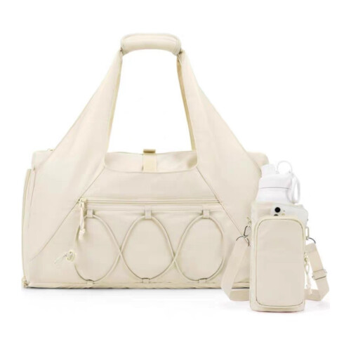Gym Bag Trendy Active For Yoga Practitioners Multiple-Beige