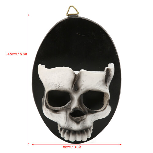 Resin Skull Candle Holder Wall Hanging Skeleton Hook Gothic Haunted Party Decor 1