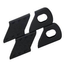 2pack Flexible Bicycles Cranks Protectors Colorful-Black