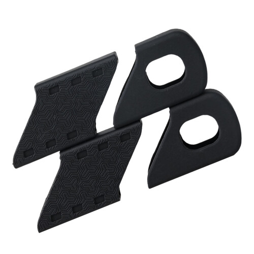 2pack Flexible Bicycles Cranks Protectors Colorful-Black