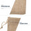 50Pcs Practical Beige Drawstring Bags for Party Candy Gift Storage 4