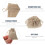 50Pcs Practical Beige Drawstring Bags for Party Candy Gift Storage 5