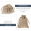 50Pcs Practical Beige Drawstring Bags for Party Candy Gift Storage 6