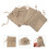 50Pcs Practical Beige Drawstring Bags for Party Candy Gift Storage 7