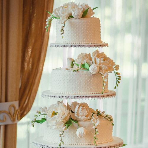 8Pcs White Plastic Cake Display Supports for Wedding and Party 2