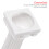 8Pcs White Plastic Cake Display Supports for Wedding and Party 5