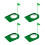 Golf Putting Trainer Complete with Ball Return-green green flag 1