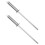 2Pcs Stainless Steel Cutter Sharpening Rods Silver Kitchen Honing Tool 7