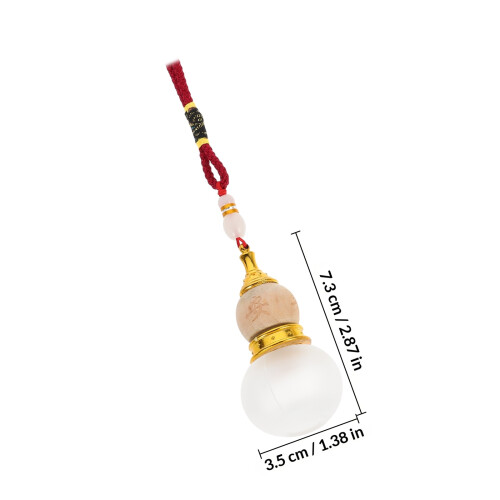 6Pcs Glass Car Hanging Diffuse Bottles Assorted Color Perfume Pendant 1