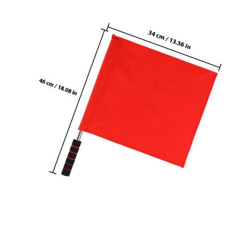 3Pcs Traffic Signal Flags Referee Warning Sports Accessory 1