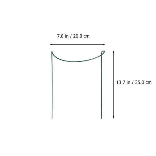 2Pcs Green Iron Vine Climbing Stand Practical Garden Plant Support 1