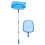 Pool Leaf Skimmer Net Round Telescopic Rod Compatible 1 Set 7