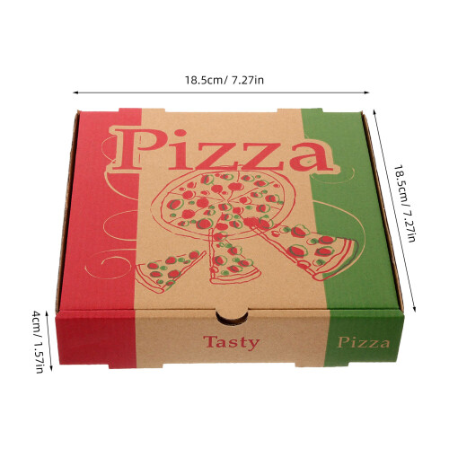 10Pcs Paper Pizza Boxes Multipurpose Pizza Takeaway Storage Containers 1