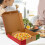 10Pcs Paper Pizza Boxes Multipurpose Pizza Takeaway Storage Containers 8