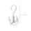 2Pcs Ps White Bag Hanger Rotating Hook for Purse Belt Scarf Storage 2