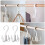 2Pcs Ps White Bag Hanger Rotating Hook for Purse Belt Scarf Storage 4