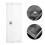 10Pcs Transparent Plastic Eyeglass Cases with Button Compact Storage 10