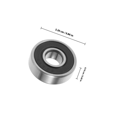 10 Pcs Rotating Bearing Rolling Bearings Deep-Groove Ball Roller 1