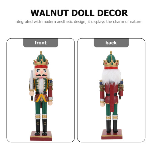 1Pc Assorted Color Walnut Doll Craft Wooden Puppet Desktop Decoration 2