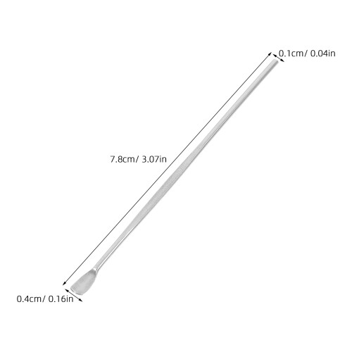 Portable 8cm Stainless Steel Ear Pick Cleaner Tool – 3 Pcs Set Silver 1