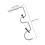 2Sets Heavy Duty Grey Iron Curtain Rod Bracket for Stable Wall Mount 2