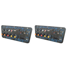 2X 200W Digital Stereo Amplifier Board Subwoofer Dual Microphone Karaoke for 8-12 Inch Speaker US Plug
