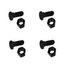 4 Pack PM06705 Heavy Duty Plow Bolt and Nut Set for Skid Steer Blades and Cutting Edge Replacement