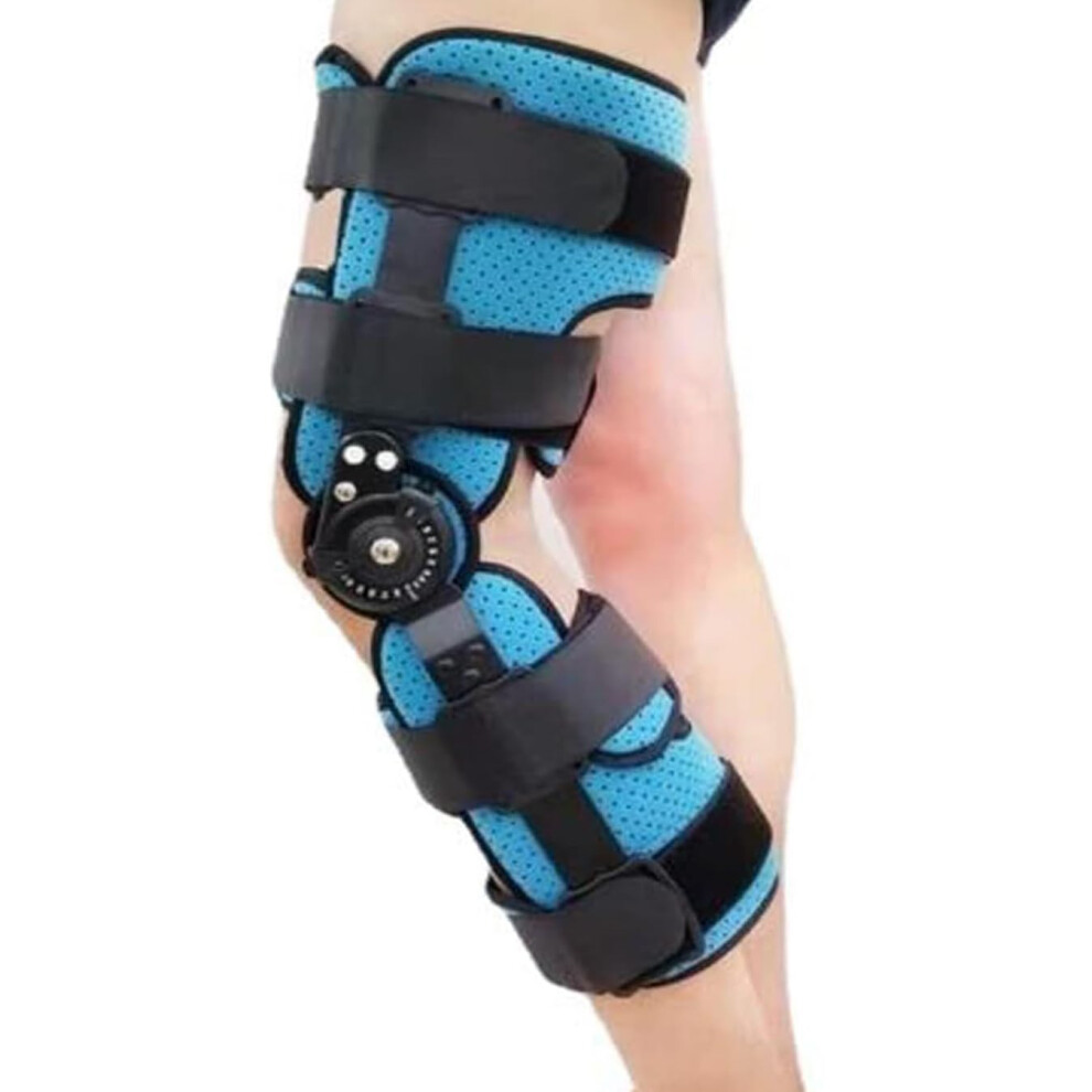 Hinged Knee Brace with Adjustable Motion Control, Lightweight Support for Arthritis and Injury Recovery