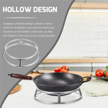 Soporte para Ollas de Acero Inoxidable Resistente Al Calor, Soporte para Estufa, Soporte para Wok de Doble Anillo, Soporte de Carga de Alta