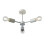 Vevo Monochrome 3 Arm Flush Ceiling Light Pendant 2