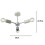 Vevo Monochrome 3 Arm Flush Ceiling Light Pendant 3