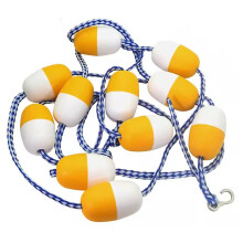 30ft Floating Pool Lane Divider Rope with Durable Buoys for Backyard Swimming Pool Boundary