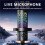 USB Microphone for Recording Streaming  PC Headphone Output Touch-Mute Button RGB Gaming Microphone Noise Cancellation 3