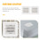 2Pcs Durable White Plastic Exhaust Vent Cover Louvered Exterior Wall 5