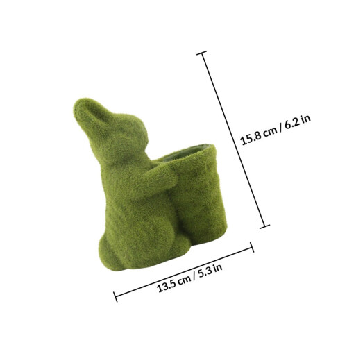 Easter Rabbit Ornament Cactus Succulent Planter Home Decor 1