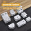 8 Pcs Glass Clip Bracket Clamp Bathroom Mirror Clips Shower Panel 3