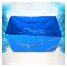 Foldable Canvas Fish Pond 640L Durable Koi Breeding Tank Outdoor Aquaculture Water Reservoir