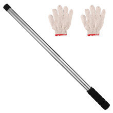 Pool Cover Installation Tool 26.7 Inch Stainless Steel Rod, Quick Anchor Removal, Corrosion‑Resistant Design