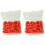 Punaises Simples Rouges Motifs Colorés Pour 1