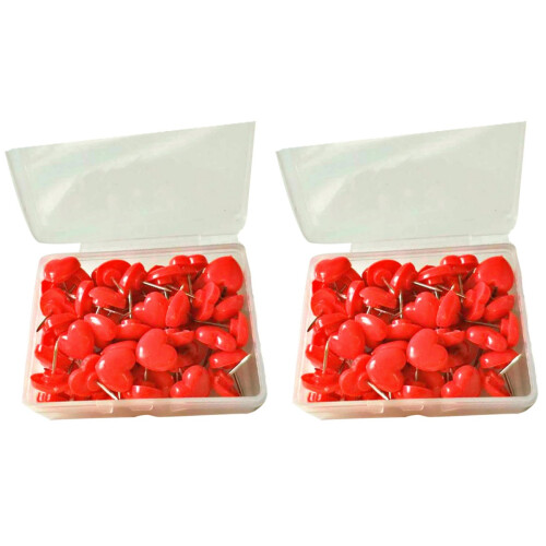 Punaises Simples Rouges Motifs Colorés Pour