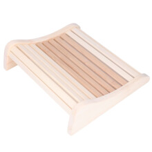 Sauna Pillow Wooden Headrest with MoistureResistant Design, Compact Durable Build for Spa and Home