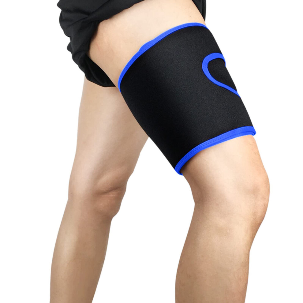 Blue Calf Compression Sleeve For Running And Cycling, Breathable NonâSlip Leg Support Brace Footless Design