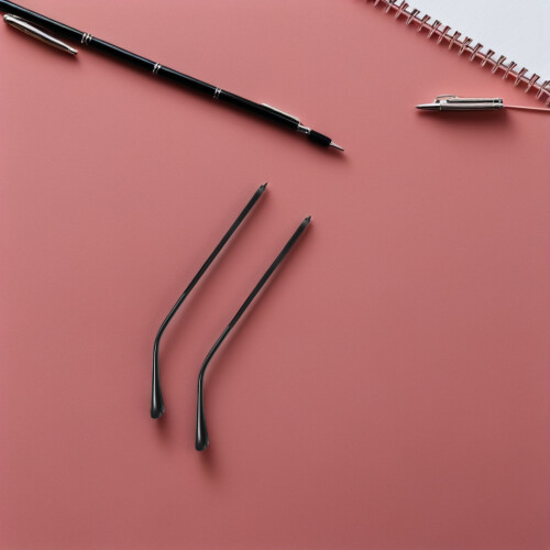1Pair Black Eyeglass Arm Replacement with White Copper for Sturdy Fit 2