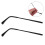 1Pair Black Eyeglass Arm Replacement with White Copper for Sturdy Fit 4