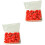 Punaises Simples Rouges Motifs Colorés Pour 2