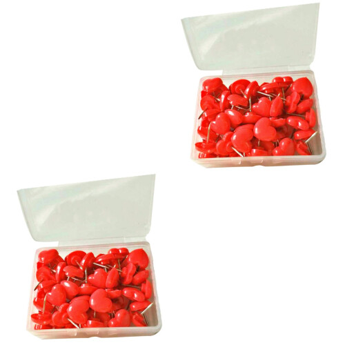 Punaises Simples Rouges Motifs Colorés Pour 1