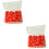 Punaises Simples Rouges Motifs Colorés Pour 5