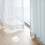 8Pcs White Plastic Bathing Curtain Clamps with Self-Adhesive Wall Fix 8