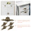 5 Pcs Handle Gold Cabinet Handles Drawer Home Decoration Knobs 5